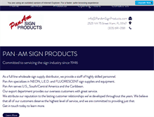 Tablet Screenshot of panamsignproducts.com